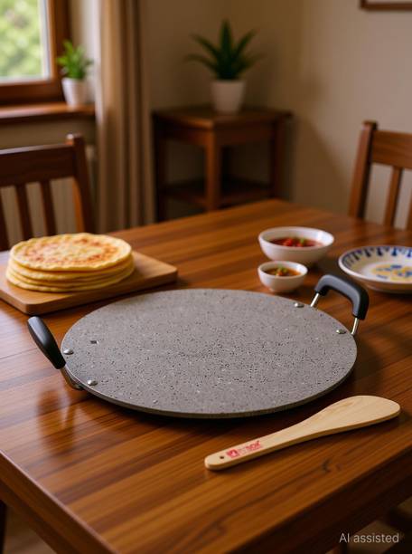 iVBOX ® Lalji-Marble 33cm SARAL 4mm Thickness Heavy Dosa Pathri Tawa 33 cm diameter