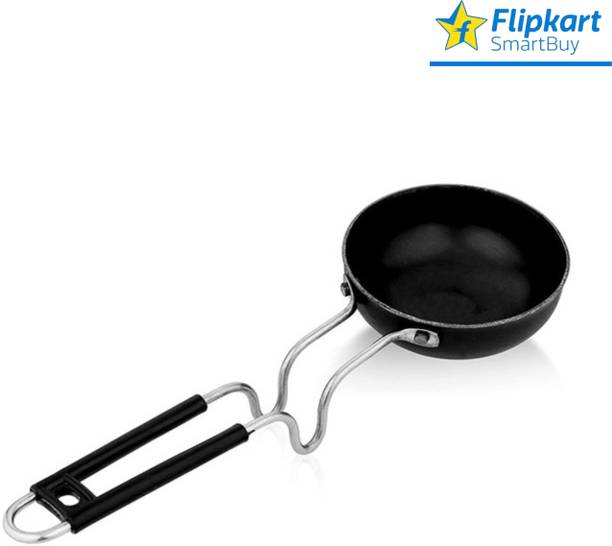 Flipkart SmartBuy Superior Quality Heavy Base Iron Tadka Pan [12 cm] 3 - Long Handle Tadka Pan 12 cm diameter 0.5 L capacity