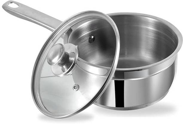 Vinod stainless steel Two Tone Sauce Pan Tea / Milk Wit...