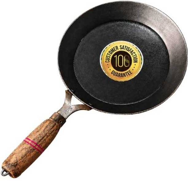 BABA DEEP SINGH TRADERS flat fry pan best cooking pan iron made best quality 0.75 kg Roaster