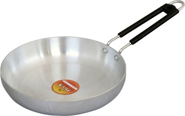 Diya Gas & Induction Compatible | PFOA Free | Metal Spoon Friendly | Sturdy Handle Fry Pan 21 cm diameter 1.25 L capacity