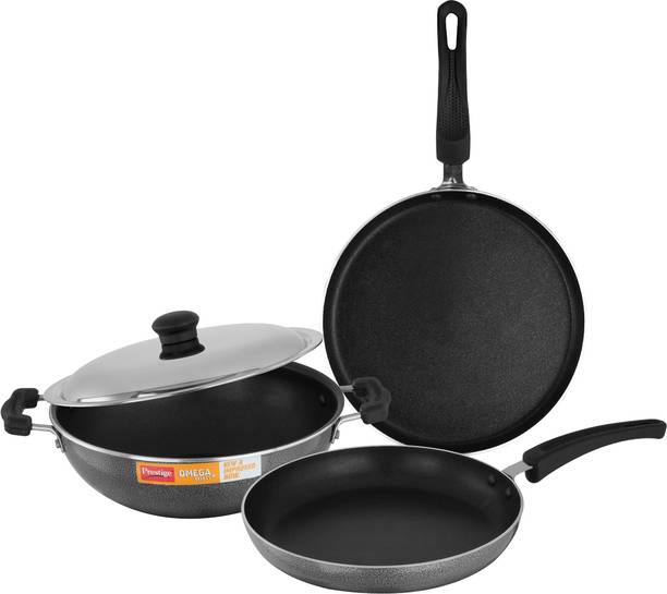 Prestige Omega Select Plus BYK Non Stick NA Pan 25 cm diameter with Lid 1 L capacity
