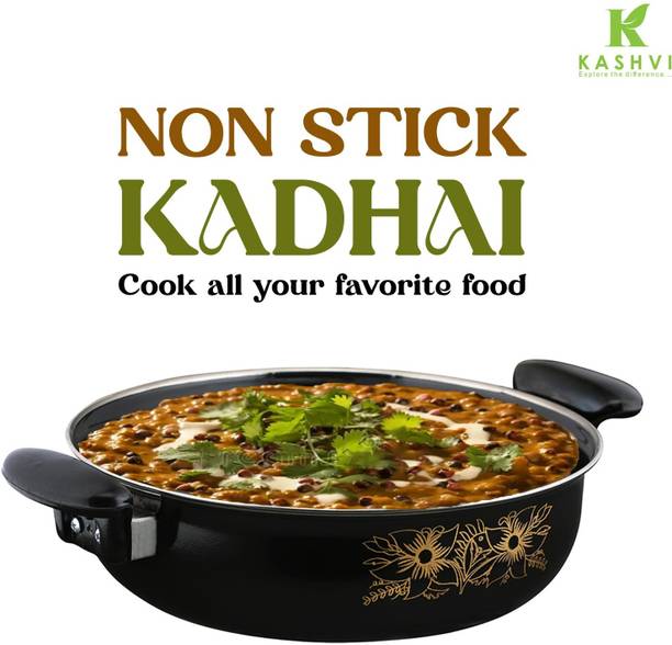 Kashvi Premium Big Kadhai Kadhai 26 cm diameter 3.5 L capacity