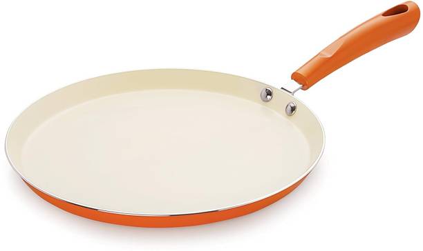 NIRLON निर्लोन सेरेमिक इंडक्शन डोसा तवा, 26Cm, ऑरेंज तवा 26 cm डायमीटर
