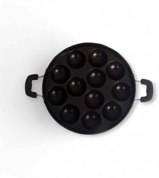 Swarambh NON STICK APPAM MAKER Pancake Pan 24 cm diameter with Lid 15 L capacity