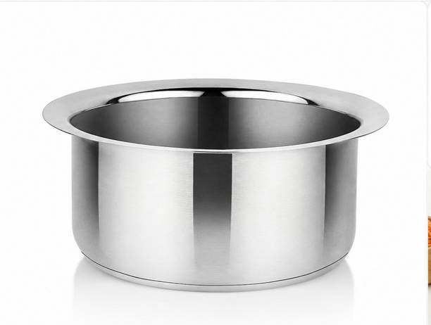 Shifa craft Stainless Steel 4 Litre Patila/Bhagona/Pateli/Tope with LID Tope/Bhagona/Patila with Lid 4 L capacity 26 cm diameter