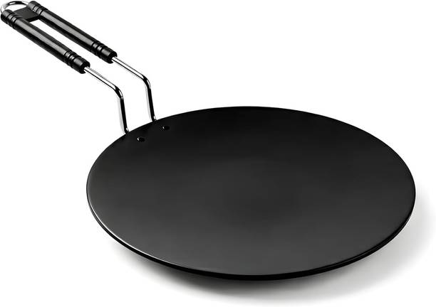 THE RHAH GROUP Iron Roti Tawa with Foldable HandleChapati Tawa | Tawa for Roti Tawa 12 cm diameter