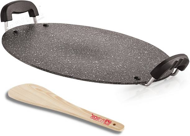 iVBOX ® Lalji-Spatter SARAL 4mm Thickness Heavy Non Stick Dosa Pathri Tawa 30 cm diameter
