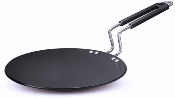 KDEP 2024 Heavy iron roti tawa pan with stainless steel handle 26 cm डायमीटर