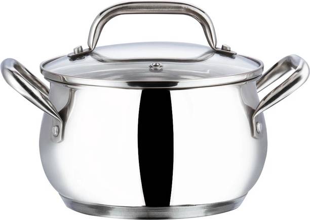 VINOD Vinod Almaty Stainless Steel Saucepot with Glass ...