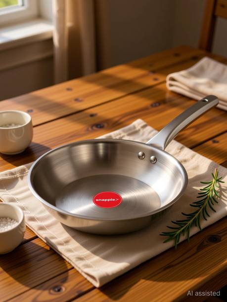 Snapple Premium Triply - Induction Bottom Cookware Fry Pan 22 cm diameter 1.25 L capacity