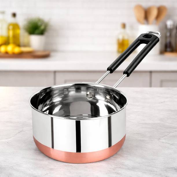 Tannu Craft Stainless Steel Copper Bottom Saucepan, Tea...
