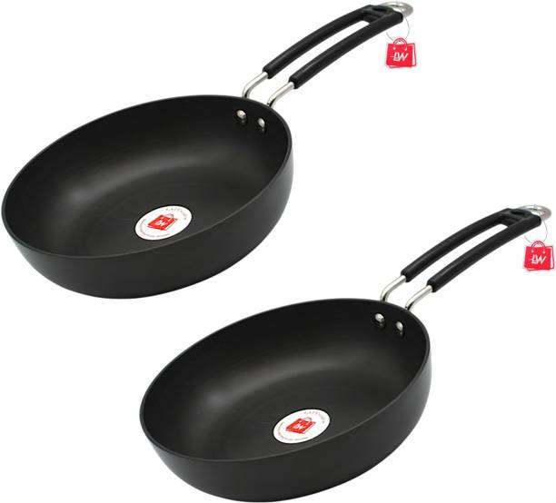 LAZYwindow Superior Quality Hard Anodised Fry Pan 20 cm diameter 1 L capacity
