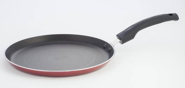 goodflame Dosa Tawa 28 cm diameter(Aluminium, Non-stick, No-Induction Bottom) Tawa 280 cm diameter with Lid
