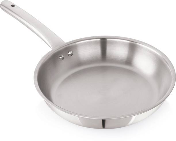 iVBOX ® Platina-WL 24cm Triply Steel Frying Pan Fry Pan 24 cm diameter 1.5 L capacity