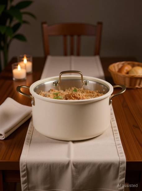 CaROTE Carote Triply California Casserole Pot 24 cm diameter 2.4 L capacity with Lid