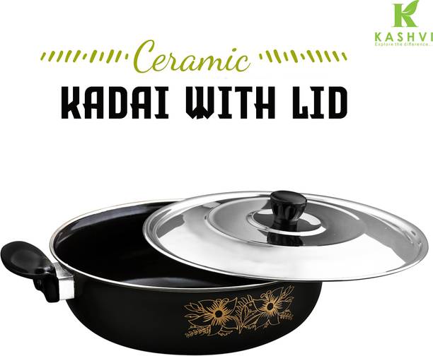 Kashvi Kadhai 26 cm diameter with Lid 3.5 L capacity