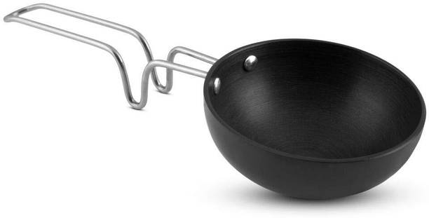 ORANGE Aluminium Hard Anodized 3mm Thick Base Tadka Pan 5 cm diameter 0.25 L capacity
