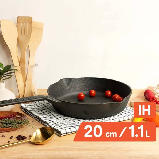 Meyer Pre-Seasoned Cast Iron Frypan/Skillet Fry Pan 20 cm diameter 1.8 L capacity