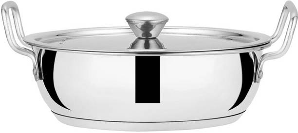 Chakmak Encapsulated Kadhai with Lid | Induction & Gas Compatible | Multipurpose Cooking Kadhai 28 cm diameter with Lid 4 L capacity