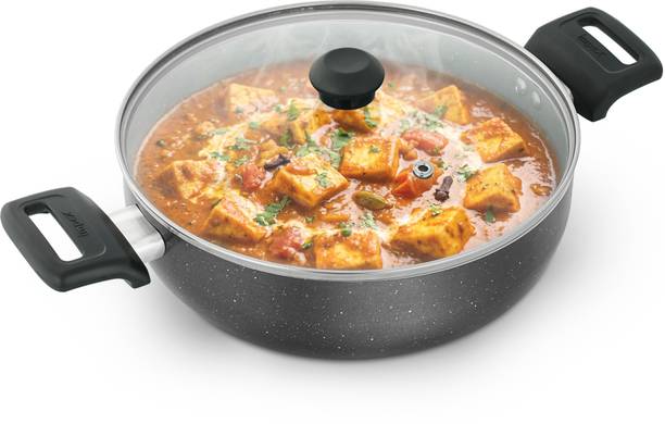 IMPEX Kadhai 24 cm diameter with Lid 3 L capacity