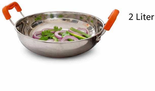 BERBEL Steel Kadhai for Daily Cooking | Rust-Free & Durable Kadhai 22 cm diameter 2 L capacity