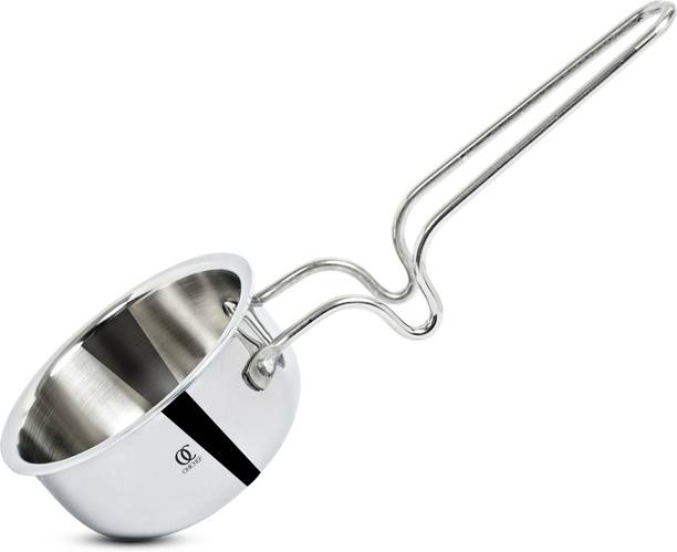 Omichef Triply Stainless Steel Tadka Pan Large - 300 ml Tadka Pan 11 cm diameter 0.3 L capacity