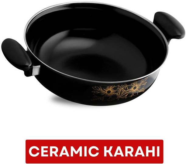 Kashvi Best Big Kadhai Induction Base Kadhai 26 cm diameter 3.5 L capacity