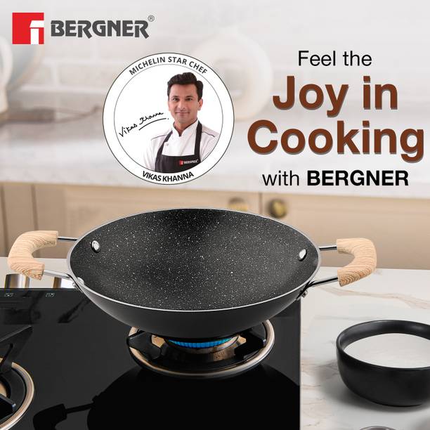BERGNER Bellini Plus Aura Non-Stick Chetty Pan 22 cm diameter with Lid 0 L capacity
