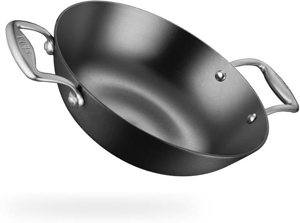 Stahl Blacksmith Plus Cast Iron Kadhai 22 cm diameter with Lid 1.7 L capacity