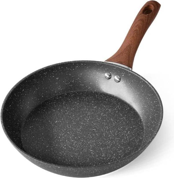 GEUTIERL Multipurpose Granite Fry Pan | PFOA Free Non-Stick Cookware Pot 15 cm diameter 1 L capacity