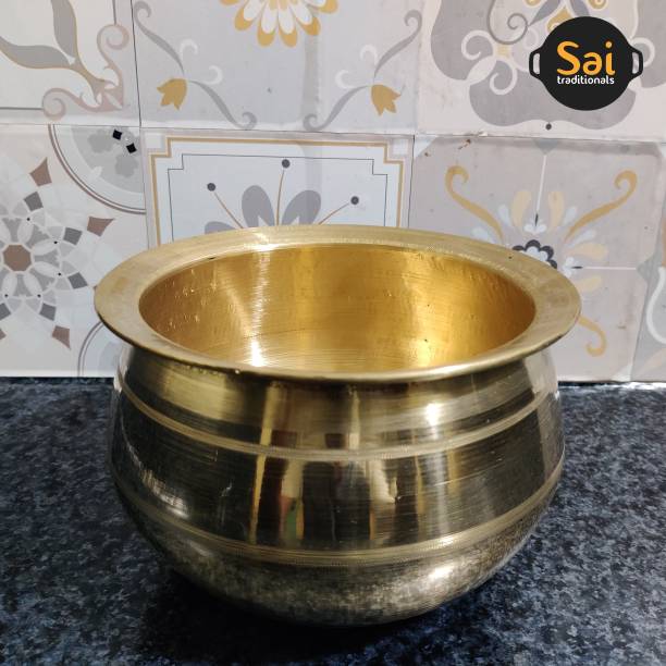 Sai Traditionals Sai Traditionals Bronze Paruppu Uruli | Kansa / Vengalam Paruppu Uruli | 3 litre Pot 18.542 cm diameter 3 L capacity