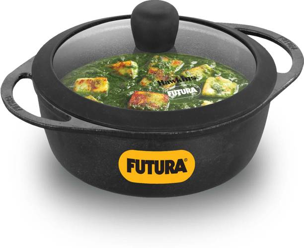 Hawkins Futura 1.25 Litre Baby Casserole (CIC125G) Sauce Pan 20 cm diameter with Lid 1.25 L capacity