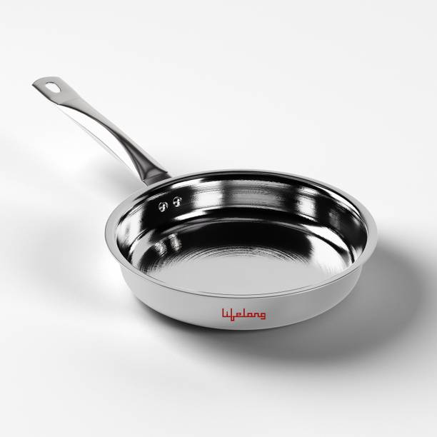 Lifelong Triply LLOTPFP22 Fry Pan 22 cm diameter 1.25 L capacity (Triply, Induction Bottom)