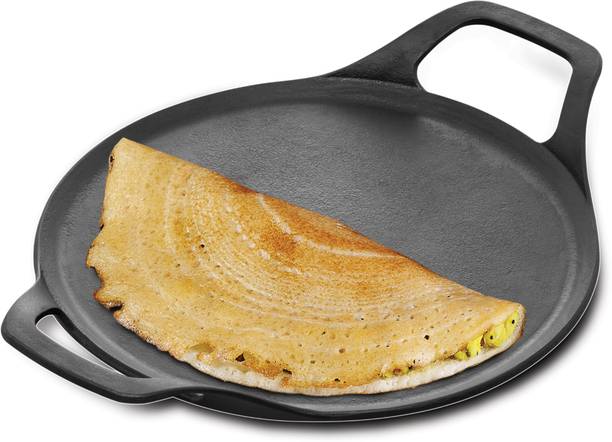 Hawkins Futura Dosa Tava,Pre-seasoned Flat for Roti (CIDT27) 28 cm डायमीटर ढक्कन के साथ