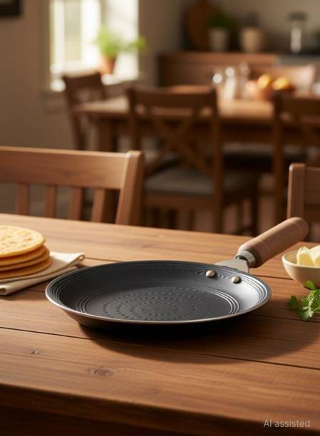 Eight Elephant ventures Bawra PIT_900 Premium handmade Roti Tawa for kitchen Tawa 24 cm diameter