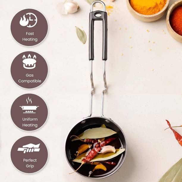 Koilakh Devi Enterprises Dal Fry Tadka Pan for kitchen Tadka Pan 11 cm diameter 0.3 L capacity