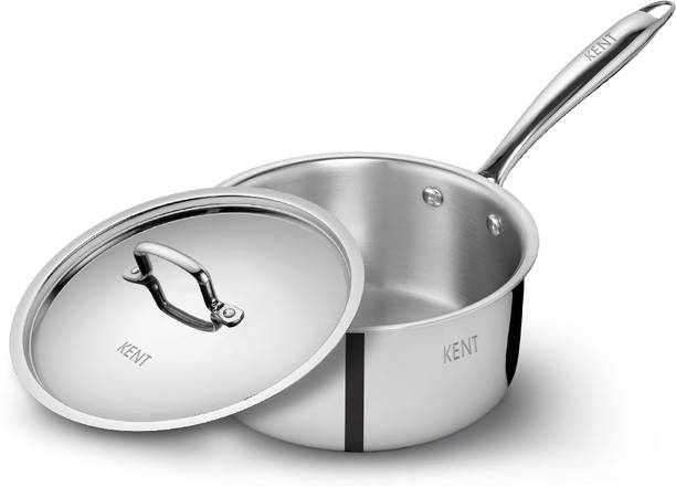KENT Triply Sauce Pan 16 cm diameter with Lid 1.5 L capacity