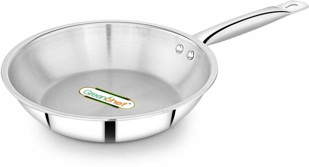 Greenchef Steel Crest tri ply stainless steel Fry Pan 22 cm diameter 1500 ml capacity