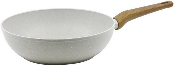 BERGNER Naturally Forged Aluminum Less Oil Use Wok 3 L capacity 28 cm diameter