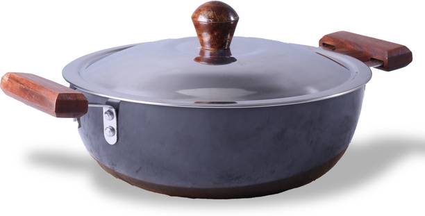 WONDERCHEF Wonderchef Ebony Kadhai 24 cm diameter with Lid 3 L capacity