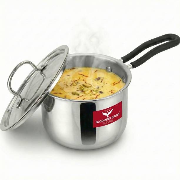BLOOMING BIRDS Triply Stainless Steel Sauce Pan/Milk Pan/Tea Pan