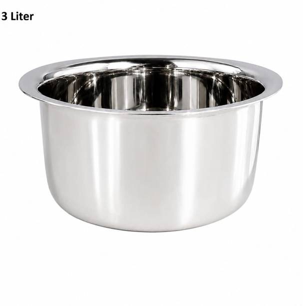 BERBEL Patila/Dekchi/Bhagona for Boiling Milk, Cooking Rice TOPE Tope/Bhagona/Patila 3 L capacity 26 cm diameter