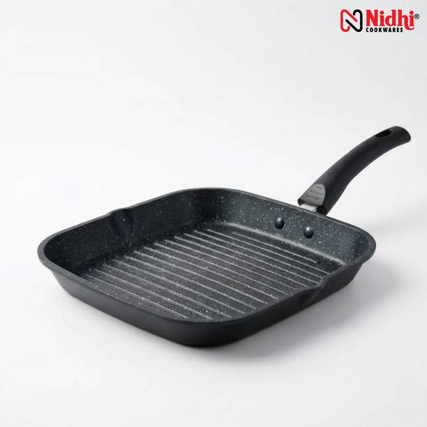 N NIDHI Grill Pan Grill Pan 26 cm diameter 2 L capacity