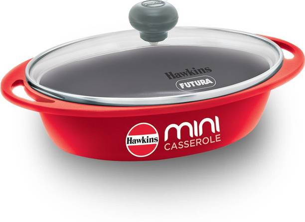 Hawkins Die-Cast Mini Casserole, Oval with Glass Lid (D...