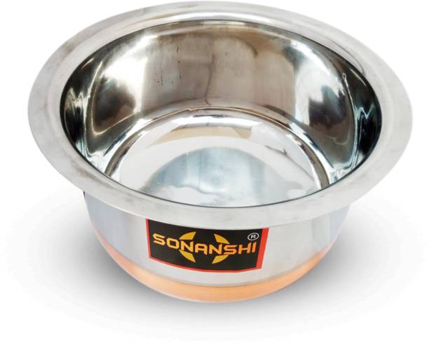 Sonanshi Stainless Steel Copper Bottom Bhagona/patila/T...
