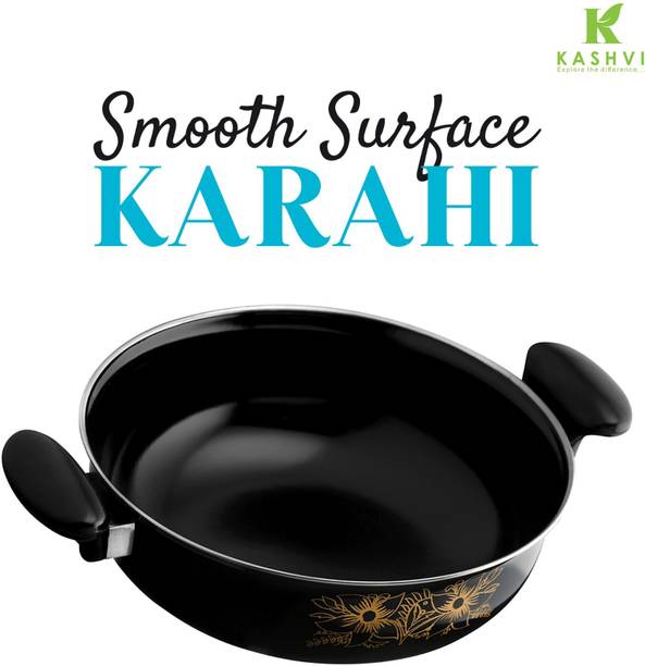 Kashvi Premium Big Kadhai Kadhai 26 cm diameter 3.5 L capacity