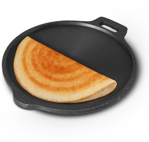 The Indus Valley Super Smooth Cast Iron Tawa for Dosa/Chapathi - 10.8 inch Tawa 27.6 cm diameter