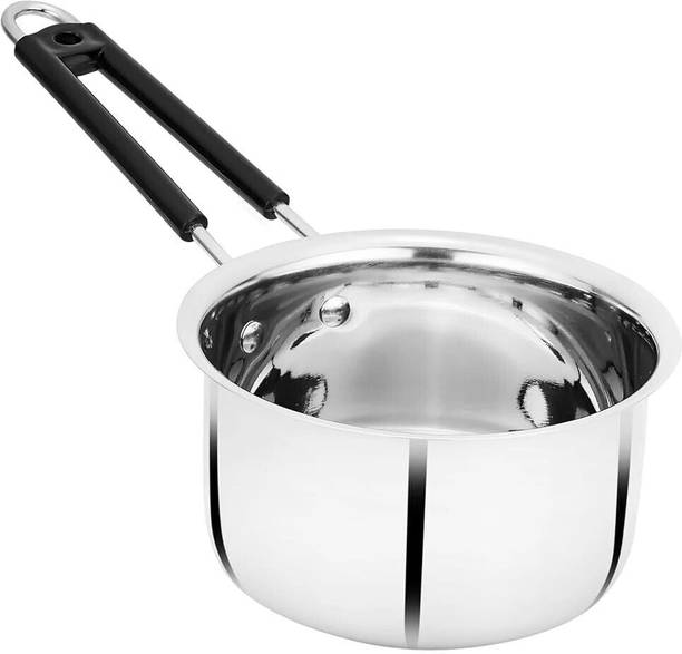 Bowls & More Flat Bottom Sauce Pan Heavyduty Stainless Steel Wi