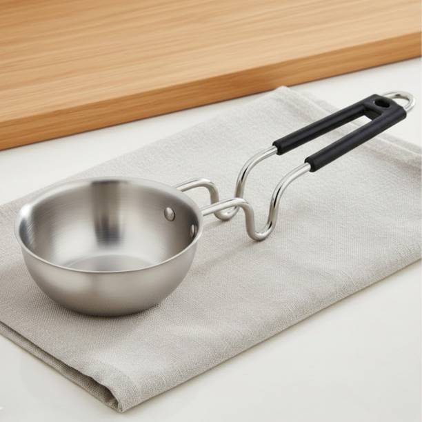 VINOD Claro Heavy Gauge Stainless Steel Tadka Pan (Plain) Tadka P